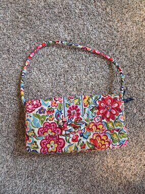 Vera Bradley "Knot Just a Clutch" bag in a Pink Floral Pattern